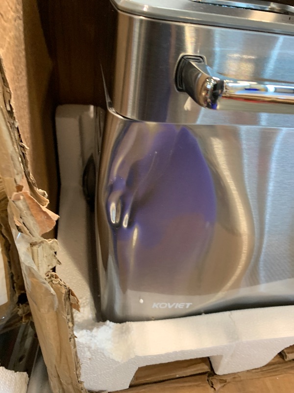 Photo 1 of ** USED/ DAMAGE MINOR*** KOVIET 25-in-1 Bread Maker Machine with Automatic Dual Dispenser, 2LB Stainless Steel Breadmaker with Gluten-Free, Dough, Jam, Yogurt etc Settings, Silver