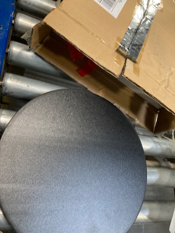 Photo 1 of **Missing peices/ pole* Asgolion Round Side Table, Adjustable-Height Drink Table for Small Spaces, Pedestal Martini Table, Cocktail Tables Weighted Base for Living Room, Bedroom, Bathroom, Office, Black