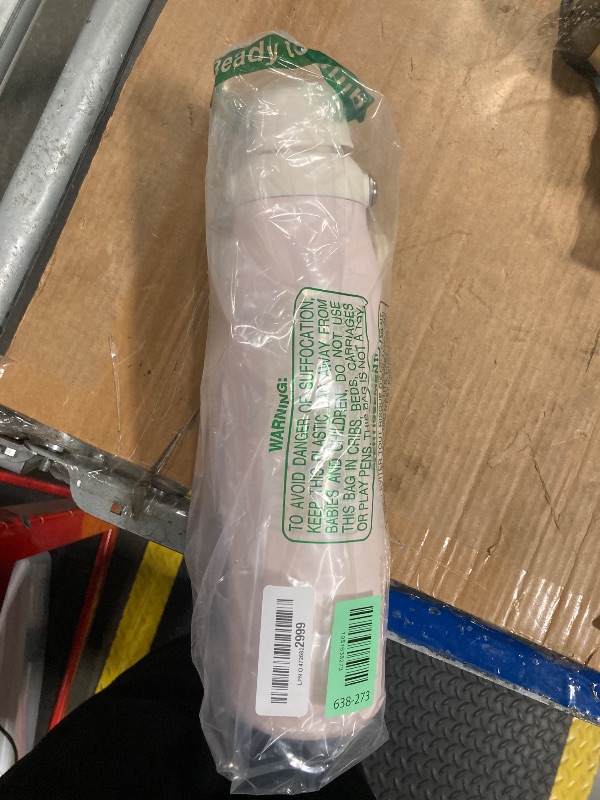 Photo 1 of *Major Damaged*
STANLEY IceFlow Fast Flow Water Bottle 36 oz | Angled Spout Lid | Lightweight and Leakproof for Travel and Sports | Insulated Stainless Steel | BPA-Free | Rose Quartz Glimmer