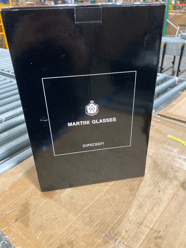 Photo 1 of **** ONLY 2 PIECES**** Qipecedm Martini Glasses Set of 4, 9 oz Crystal Cocktail Glasses, Hand Blown Crystal Martini Glasses for Espresso Martini, Cosmopolitan, Gimlet, Home Bar, Party, Martini Glassware Gift Set (Stem)