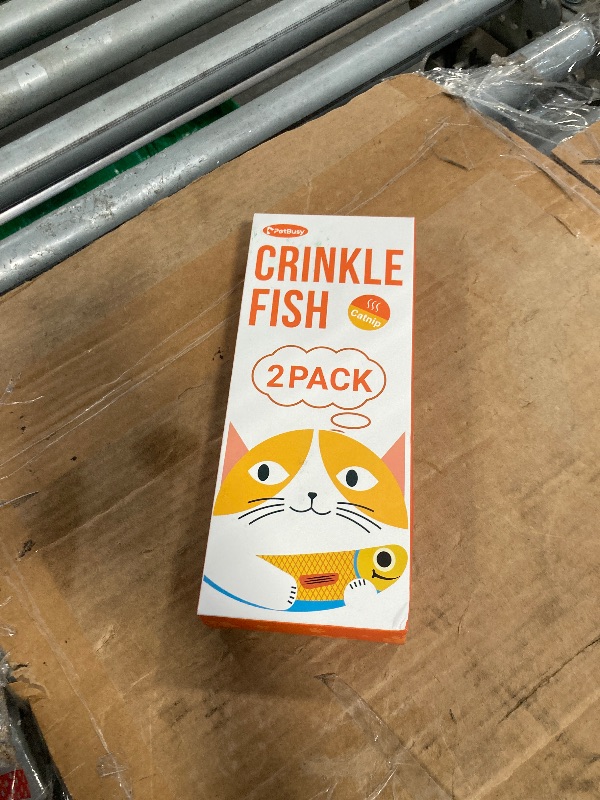 Photo 1 of ****ONLYN ONE PIECE**** PetBusy Cat Toys with[5000mg A+Natural Catnip &Silvervine] [Baby Grade] Interactive Soft Chew Kicker Cat Toys for Indoor Cats & Kittens, [Crinkle &Bell] Fish Sound Toy, Drives Bored Cat Crazy with Fun