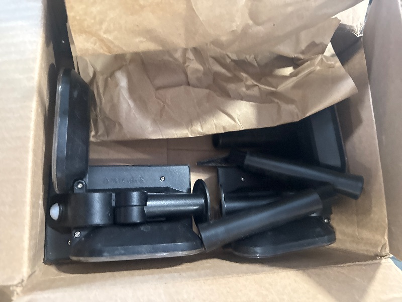 Photo 1 of *Look at picture Missing items* EMANER Motion Solar Lights Outdoor, Solar Floodlight, Stay On or Motion Sensor Mode, Dusk to Dawn Security Light, Landscape Spotlights for Garage Fence Driveway Solar Powered, 2-Pack