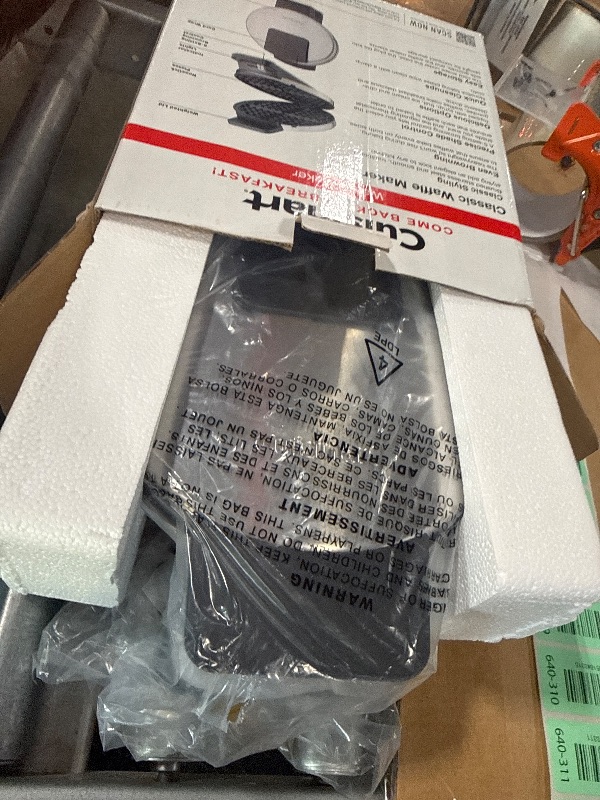 Photo 1 of *Missing Parts*
Cuisinart Waffle Maker, 1250W Round Classic Waffle Iron, 5-Setting Adjustable Browning Control, WMR-CANAS, Brushed Stainless