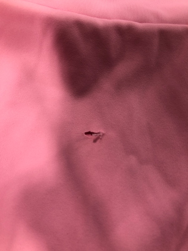 Photo 1 of ** HAS A HOLE **
Kaximil Women's Square Neck Ruffle Hem Mini Dress Ruched Waist Short Party Dresses, Small, Pink