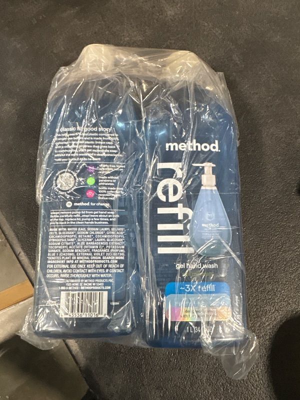 Photo 1 of **MISSING 2**
Method Gel Hand Soap Refill, Sea Minerals, Packaging May Vary, 34 oz (Pack of 4) (Packaging May Vary)