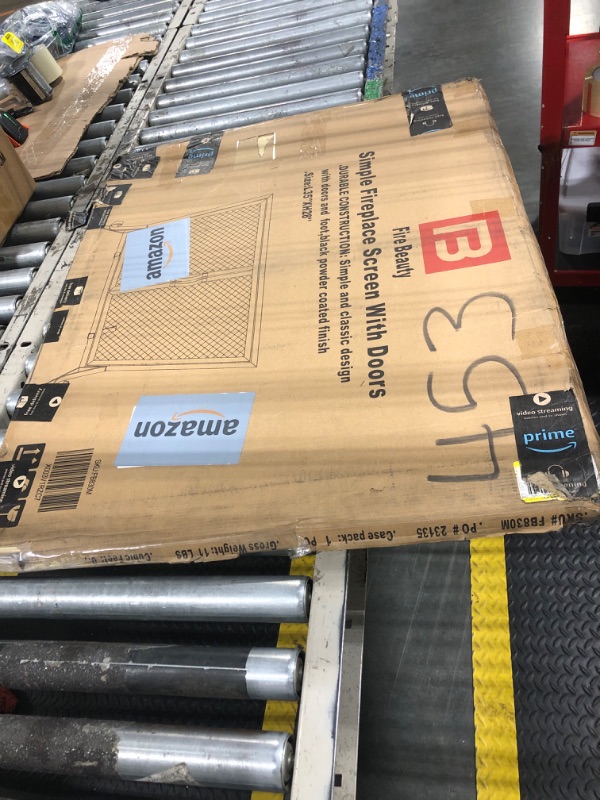 Photo 1 of ***SEE CLERK NOTES*** Fire Beauty Fireplace Screen with Hinged Doors, Powder Coated Steel Frame, Metal Mesh, Handcrafted Solid Steel,Decorative Design