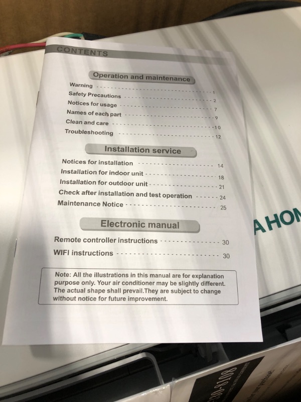 Photo 1 of ***ONLY THE INDOOR UNIT***YITAHOME 12000 BTU Mini Split Air Conditioner Heat Pump System, Wifi Enabled 20 SEER2 115V Inverter Ductless AC Cool Up to 750 Sq. Ft, Compatible with Alexa, Complete Installation Kit, White