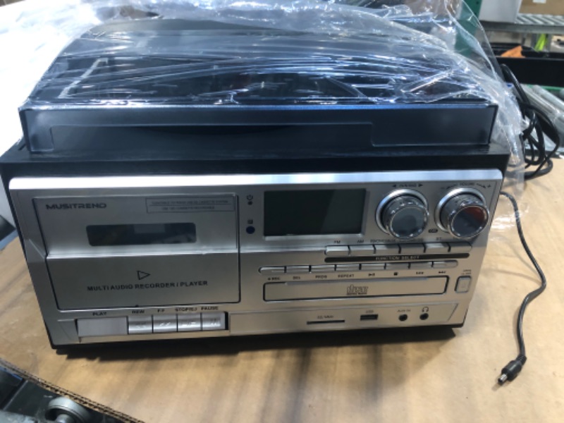 Photo 1 of **** CD PLAYER NOT FUNCTIONAL ****** 9 in 1 Record Player with External Speakers