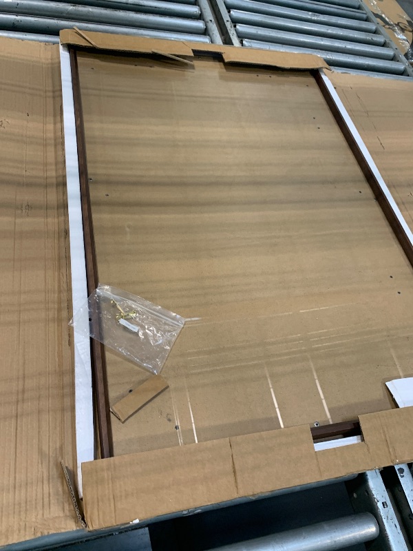 Photo 1 of **FRAME IS DAMAGED**
Heimlove 24x36 Picture Frames Natural Walnut,Original Wood Hand Make Crafted Poster Frame with Mat to 20x30 Graduation Picture Display,Family Picture,Wedding Picture,Photo,Document Wall Decoration