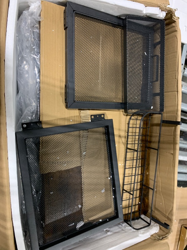 Photo 1 of **** MISSNG INSTRUCTION MANUAL *****  Coffee Bar Cart with Wheels, 5-tier Coffee Bar Table, Kitchen Coffee Bar Cabinet with Storage, Rustic Coffee Bar, Rolling Coffee Cart, Coffee Nook, Corner Coffee Bar Station with Drawer, Bakers Rack