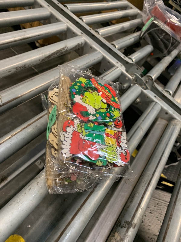 Photo 1 of *** 3PK BUNDLE GRINCH  *** Slitunk Christmas Tree Decorations, 24PCS Christmas Cute Wooden Hanging Ornaments for Tree, Christmas Decor Indoor Home Party Gifts