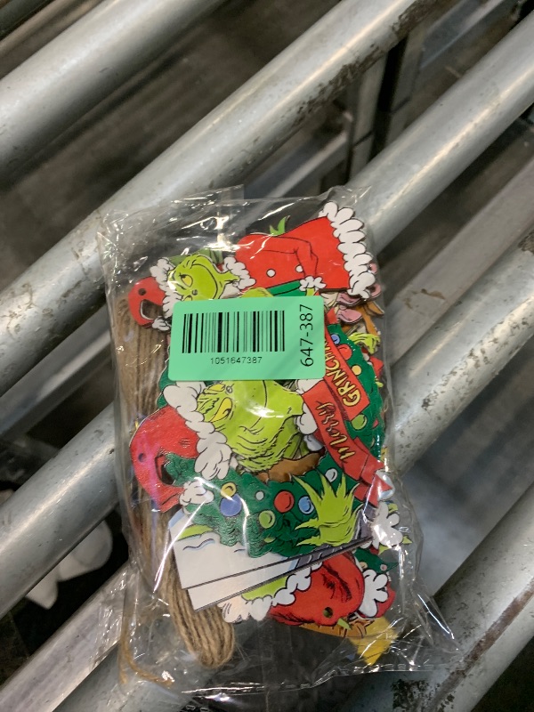 Photo 1 of *** GRINCH *** Slitunk Christmas Tree Decorations, 24PCS Christmas Cute Wooden Hanging Ornaments for Tree, Christmas Decor Indoor Home Party Gifts
