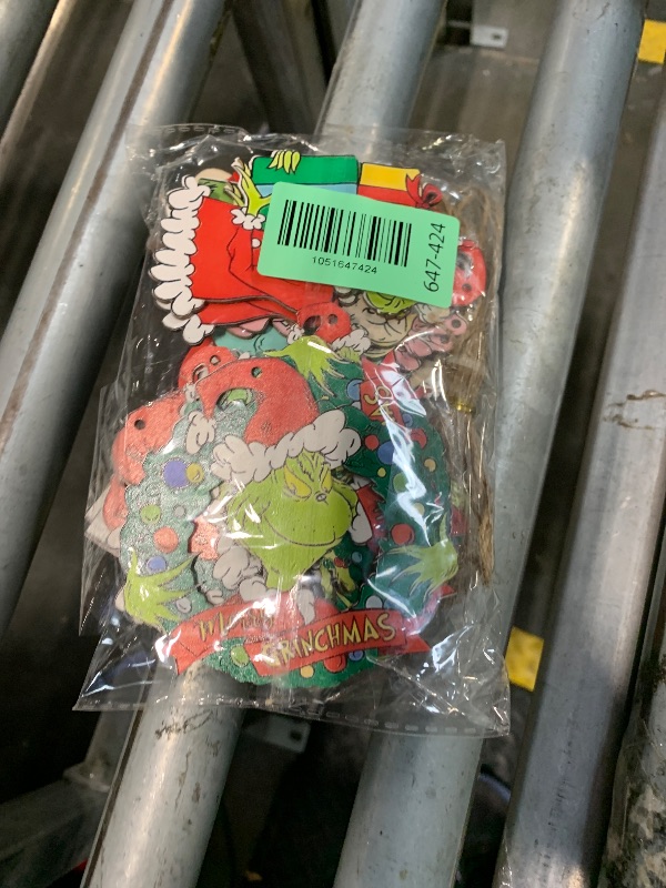 Photo 1 of *** GRINCH *** Slitunk Christmas Tree Decorations, 24PCS Christmas Cute Wooden Hanging Ornaments for Tree, Christmas Decor Indoor Home Party Gifts