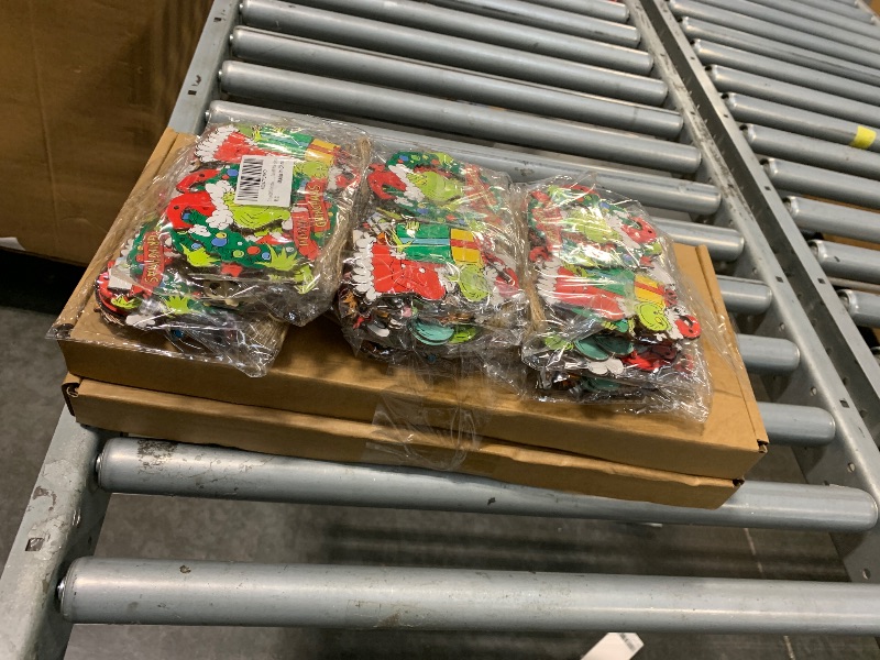 Photo 1 of *** GRINCH DECORATION BUNDLE 2PK TREE TOPPER 6x 24 CT ORNAMENTS *** WangLaap 6 Pcs Green Christmas Tree Toppers 17inch Green Furry Stems, Furry Christmas Picks for Xmas Tree Decoration, AND