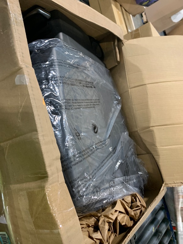 Photo 3 of simplehuman 40 Liter / 10.6 Gallon Slim Kitchen Step Trash Can With Secure Slide Lock, Grey Plastic