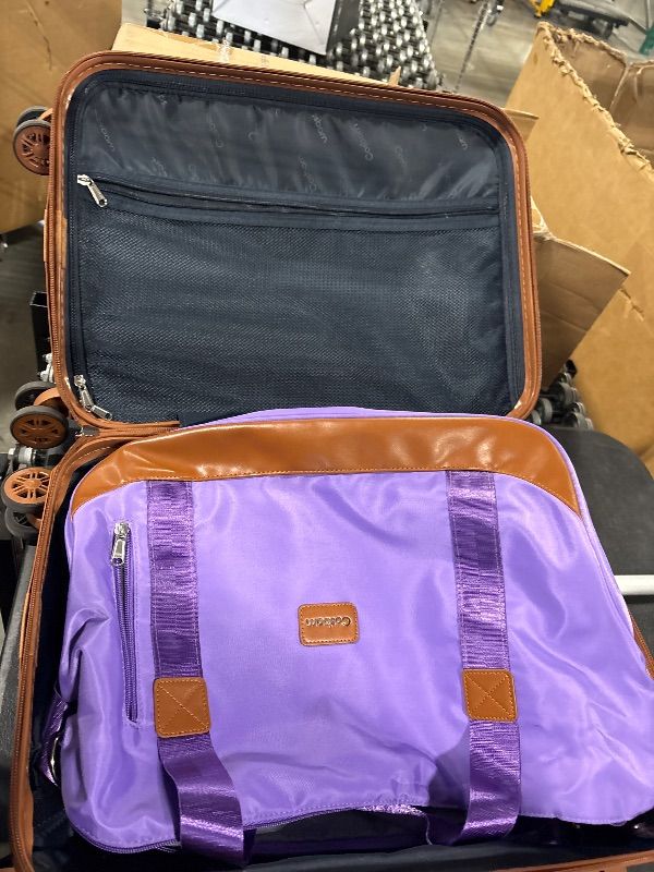 Photo 1 of **MISSING ONE PIECE**
Cosbarn Carry On Luggage Sets 3 Piece, 20 Inch Luggage 22x14x9 Airline Approved with Wheels and TSA Lock, ABS Lightweight Hardshell Travel Suitcase Set with Duffel Bag Travel Bag for Men Women