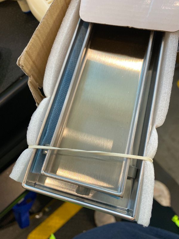 Photo 1 of **SILVER**
Neodrain 24-Inch silver Linear Shower Drain, 2-in-1 Flat & Tile Insert Cover, Stainless Steel Linear Drain, Brushed Brass Rectangle Shower Floor Drain with Hair Strainer, Watermark&CUPC Certified