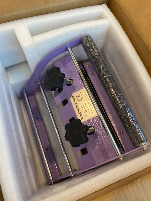 Photo 1 of *Untested*
PlanetFlame Tumbler and Hat Heat Press Machine, 2-in-1 Combo Machine for Cup and Cap with Gloves and High Temp Heat Resistant Tape for 11oz-30oz Sublimation Tumbler and All Caps, Purple