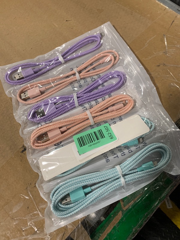 Photo 1 of [Apple MFi Certified] iPhone Charger, 6Pack (3/3/6/6/6/10 FT) Fast Charging Long Lightning Cable, High Speed Transfer USB Charger Cord for iPhone 14 13 12 11 Pro Max/XR/XS/X/8/7/6Plus iPad