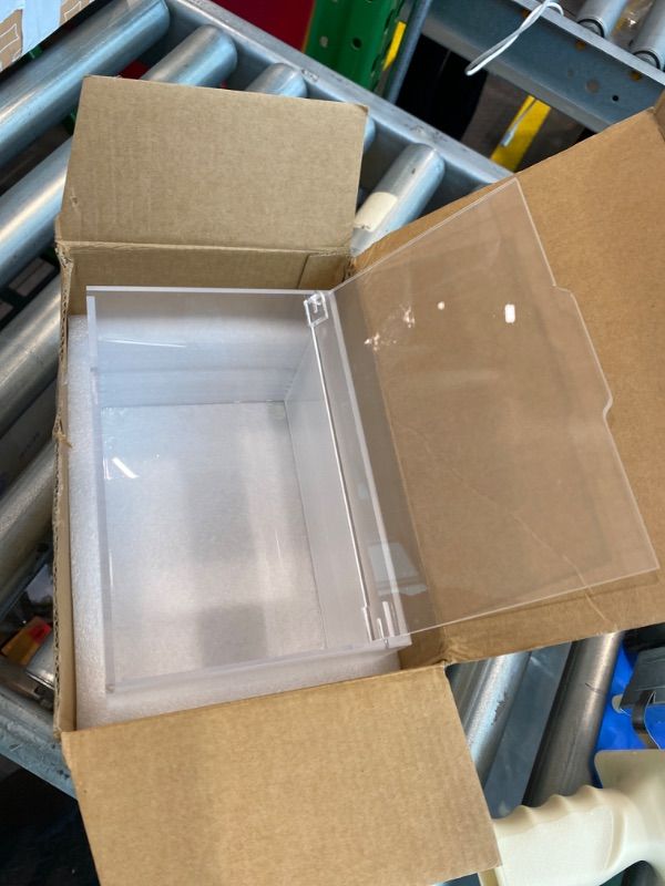 Photo 1 of ***MINOR DAMAGE*** rejomiik Thick Acrylic Dryer Sheet Holder Clear Container for Laundry Room Organize and Storage, Dispenser for Dryer Sheets, Fabric Softener, Large
