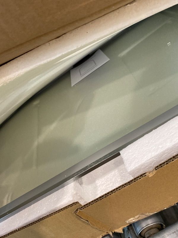 Photo 1 of **UNTESTED**
OUMUSU Arched LED Mirror for Bathtoom 24"x36", Brushed Nickel LED Bathroom Mirror with Lights-Fogless, Dimmable, Shatterproof, Touch Sensor, 3 Color Changing