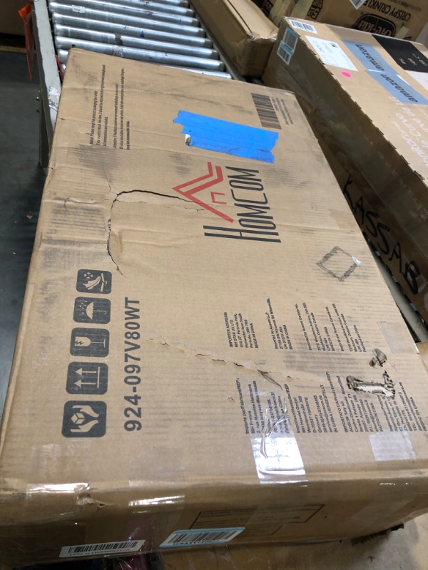 Photo 1 of **DAMAGE***HOMCOM 3 Drawer File Cabinet with Silent Slides, Vertical Filing Cabinet for Hanging A4/Letter Size, Rustic Farmhouse Printer Stand with Storage for Home Office, Distressed White