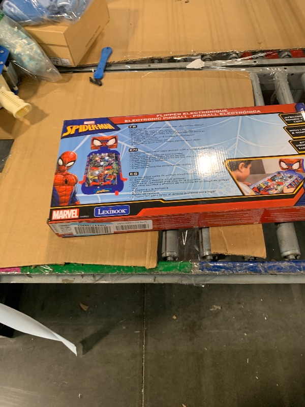 Photo 1 of ***CORRECT ITEM****LEXiBOOK Marvel Spider-Man, Table Electronic Pinball, Action and Reflex Game for Children and familiy, LCD Screen, Light and Sound Effects, Blue/red, JG610SP