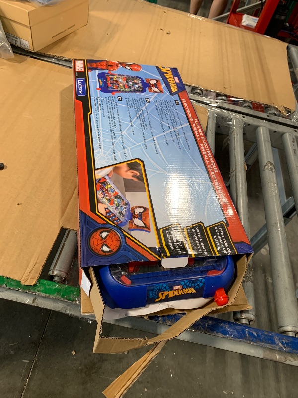 Photo 1 of ***CORRECT ITEM****LEXiBOOK Marvel Spider-Man, Table Electronic Pinball, Action and Reflex Game for Children and familiy, LCD Screen, Light and Sound Effects, Blue/red, JG610SP