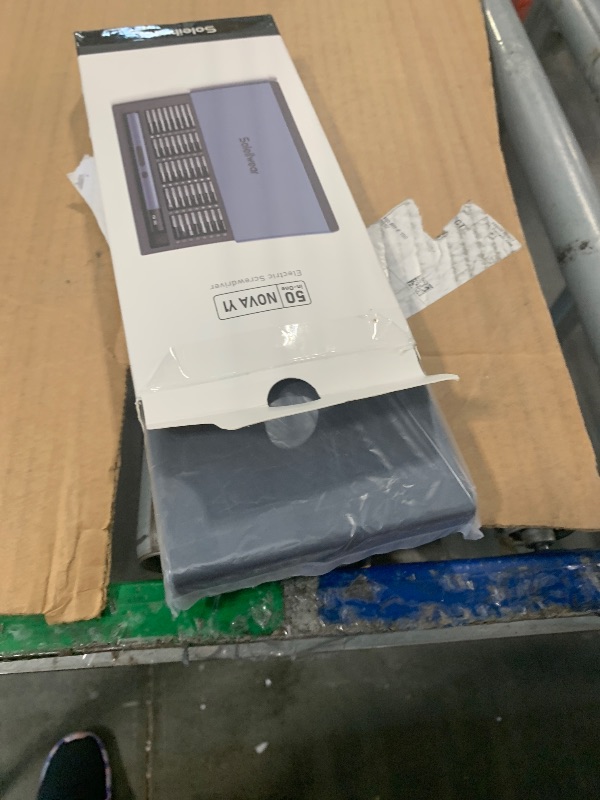 Photo 1 of *** DIFFERENT SCREWDRIVER / MISSING PCS ***
Mini Electric Screwdriver Set, Small Electric Precision Screwdriver with 5 Torque Levels, Max 0.75N.m, 500mAh Battery, 50-in-1 Cordless Power Screwdriver Kit for Laptop, Phone & Electronics Repair