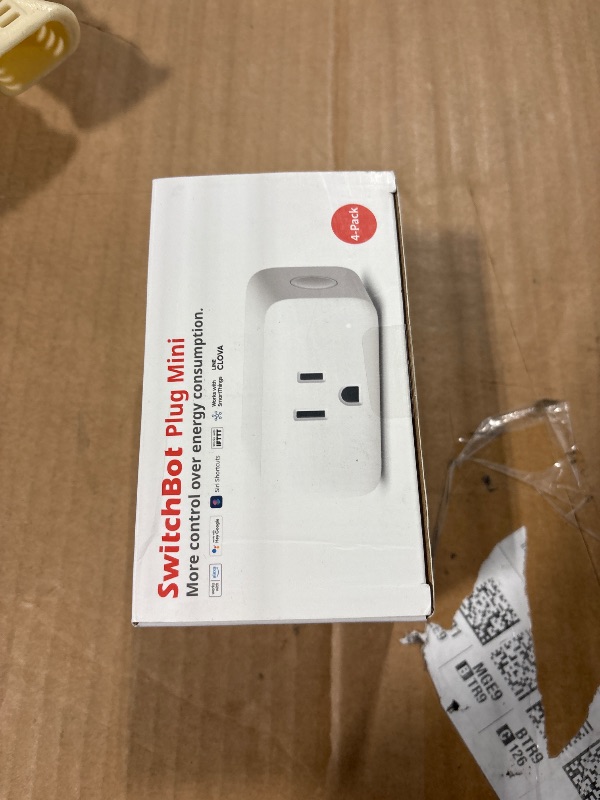Photo 1 of ?2025 New? SwitchBot Smart Plug Mini 15A(4 Pack), Energy Monitor, Smart Home WiFi(2.4GHz) & Bluetooth Outlet, Compatible with Alexa & Google Home, APP Remote Control & Timer Function, No Hub Required