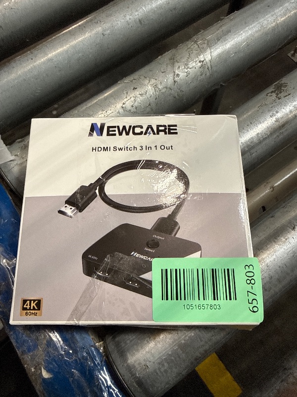 Photo 1 of [Upgrade] HDMI Switch 3 in 1 Out, 4K@60Hz HDMI 2.0 Switch Splitter with 2.6FT Long HDMI Cable, 3-Port HDMI Switcher Selector, Supports 4K 30Hz 3D 1080P HDCP2.2 for PS5 Xbox DVD Player Fire Stick PC