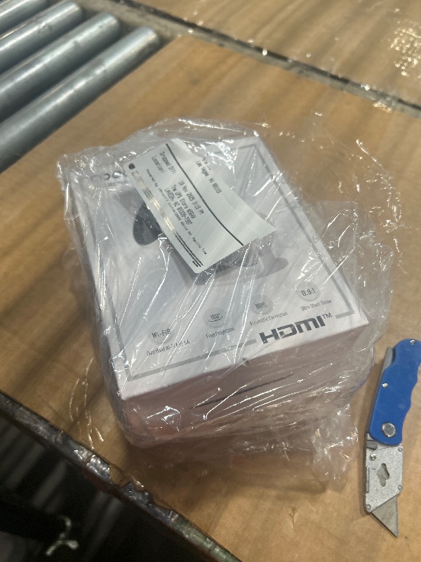 Photo 1 of [Built-in Apps & 2025 Upgraded] Mini Projector Support 4K 1080P Auto Keystone 270° Rotatable with WiFi 6 and Bluetooth 5.4, Projector Portable Compatibile with HDMI/TV Stick/Memory Stick/Laptop-White