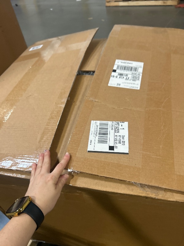 Photo 1 of *****IT HAS STAINS******** EHEYCIGA Foldable Human Dog Bed, 72"x44"x11" Orthopedic Memory Foam Human Sized Dog Bed, Waterproof Pet Bed for People, Faux Fur Pet Couch for Adult with Non-Slip Bottom, Grey