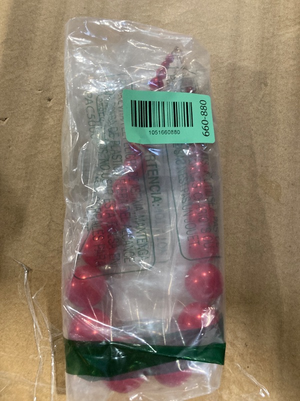 Photo 1 of **MISSING EARRINGS AND BRACELET
BA UNIQUE FASHION Women's Chunky Large Simulated Pearl Statement Necklace, Bracelet, Earring Set (Barn Red)