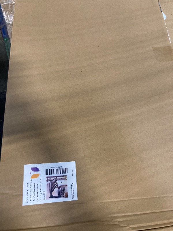 Photo 1 of (1 Pack) Yariwiz Matte Black Towel Rack Wall Mounted No Drill and Screw Mounting, Bathroom Bath Shower Length 24 inch Double Towel Rod with Shelf Hotel Towel Rack B0503-MB