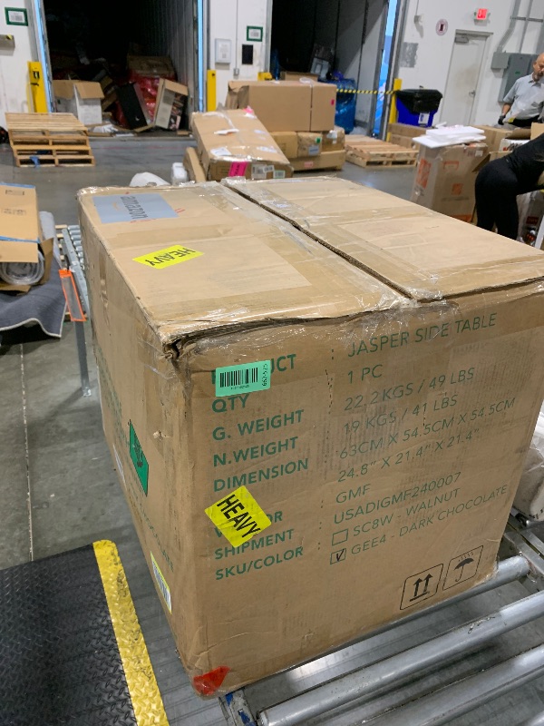 Photo 1 of ***MINOR DAMAGE*** ***READ CLERK NOTES*** Bme Jasper Deluxe Solid Wood Rattan Nightstand Fully Assembled-Mid Century Modern Side Table with 2 Drawers-Multipurpose use for Living Room, Bedroom-Dark Chocolate