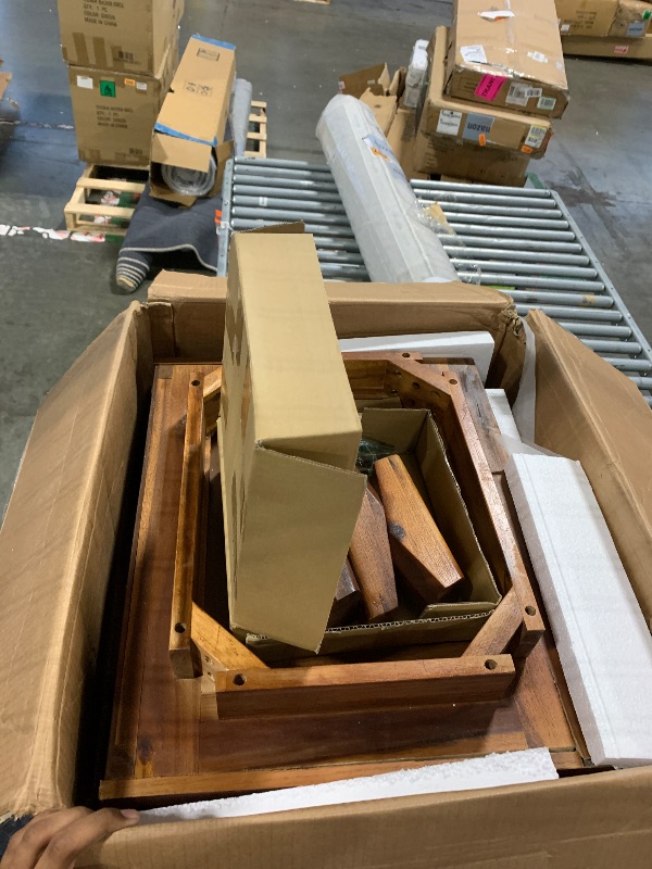 Photo 1 of ***MINOR DAMAGE*** ***READ CLERK NOTES*** Bme Jasper Deluxe Solid Wood Rattan Nightstand Fully Assembled-Mid Century Modern Side Table with 2 Drawers-Multipurpose use for Living Room, Bedroom-Dark Chocolate