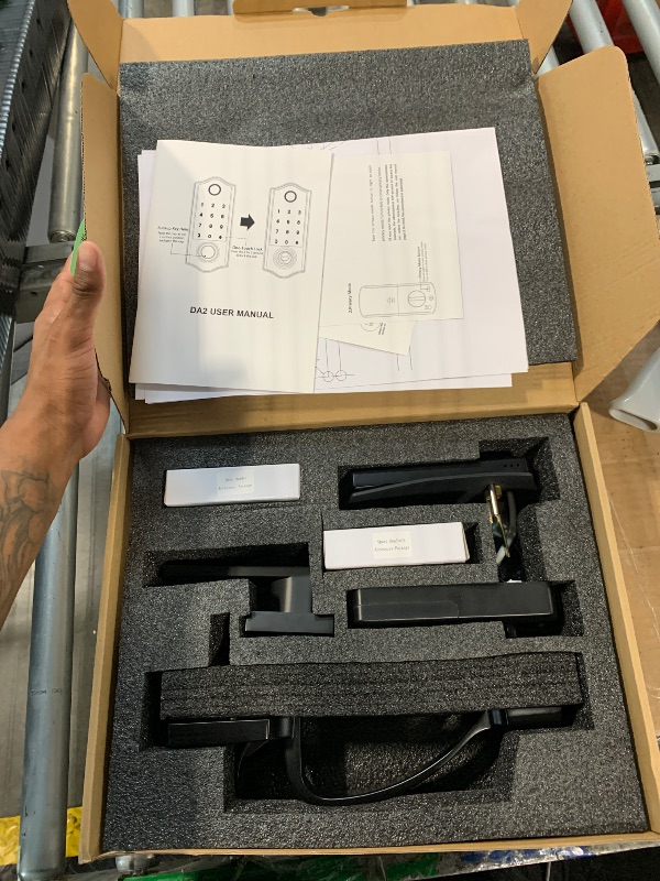 Photo 1 of ***MISSING PARTS & UNTESTED***
Harfo Fingerprint Smart Door Lock for Front Door with Handle Set, App Control, Keyless Entry Keyless Deadbolt, Digital Electronic Touchscreen Keypad, Auto Lock, Easy to Install, Black