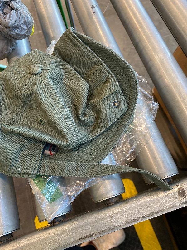 Photo 1 of *MINOR DAMAGE - USED*
47 Brand MLB Moss Green Primary Logo Clean Up Adjustable Strap Baseball Cap Hat, Adult One Size Fits All - Los Angeles Dodgers Moss Green