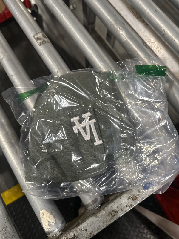 Photo 1 of *MINOR DAMAGE - USED*
47 Brand MLB Moss Green Primary Logo Clean Up Adjustable Strap Baseball Cap Hat, Adult One Size Fits All - Los Angeles Dodgers Moss Green