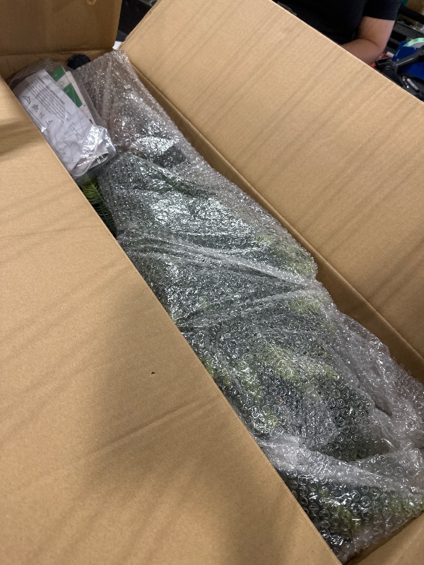 Photo 1 of ***lights doesn't work***Puleo International 4.5ft Pre-Lit Aspen Fir Artificial Christmas Tree with 250 Clear Lights, 411 Realistic Dense Branch Tips, Easy Setup Artificial Trees with Sturdy Metal Stand