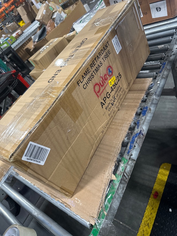 Photo 1 of ***lights doesn't work***Puleo International 4.5ft Pre-Lit Aspen Fir Artificial Christmas Tree with 250 Clear Lights, 411 Realistic Dense Branch Tips, Easy Setup Artificial Trees with Sturdy Metal Stand