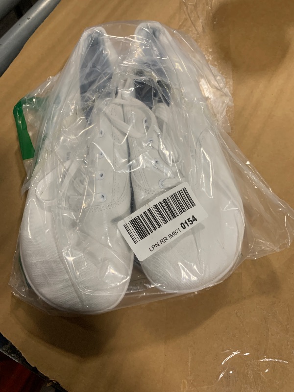 Photo 1 of **MINOR DAMAGE**
WHITIN Canvas Barefoot Sneakers for Men Wide Toe Box Minimalist Zero Drop Sole Shoes Minimus Extra Width Fit Size 9.5 9.5W Athletic Training White 43