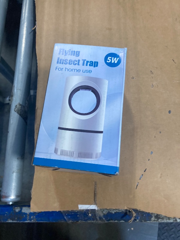 Photo 1 of **UNTESTED**
Fan Powered Fruit Fly Trap Flying Insect Traps Indoor Bug Catcher for Mosquitoes Gnats Fruit Flies Mosquito Killer Effective Blue & UV Light (1, White)