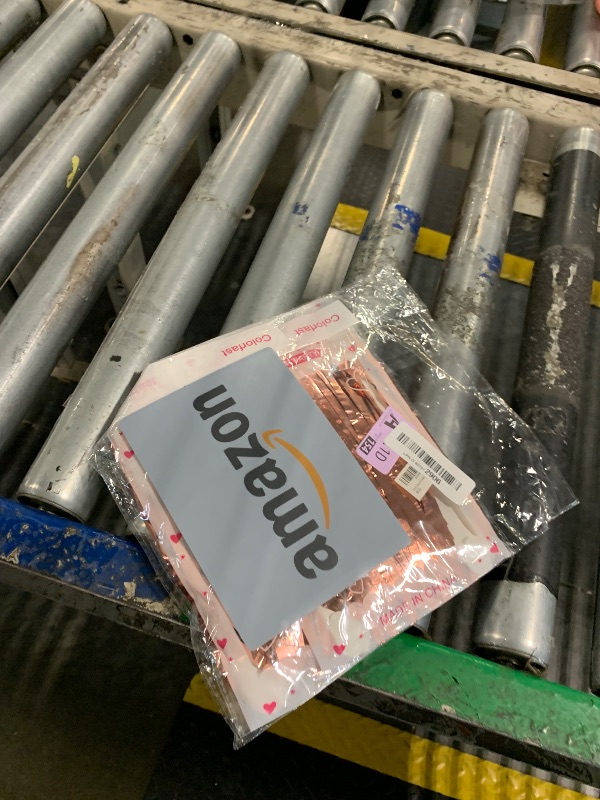 Photo 1 of 2 Pack Rose Gold Backdrop Birthday Decorations Foil Curtain Bachelorette Party Decor Rose Gold Decor Party Streamers Groovy Birthday Decorations Backdrop