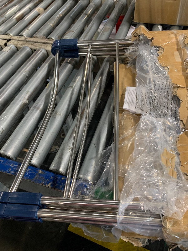 Photo 1 of ***THERE ARE SEVERAL BENT PIPES****Metaltex Vulcano Laundry Dryer - Compact Metal Indoor and Outdoor Laundry Drying Rack - Perfect for Clothes and Small Home Essentials - Silver, 55 x 180 x 100 Centimetres