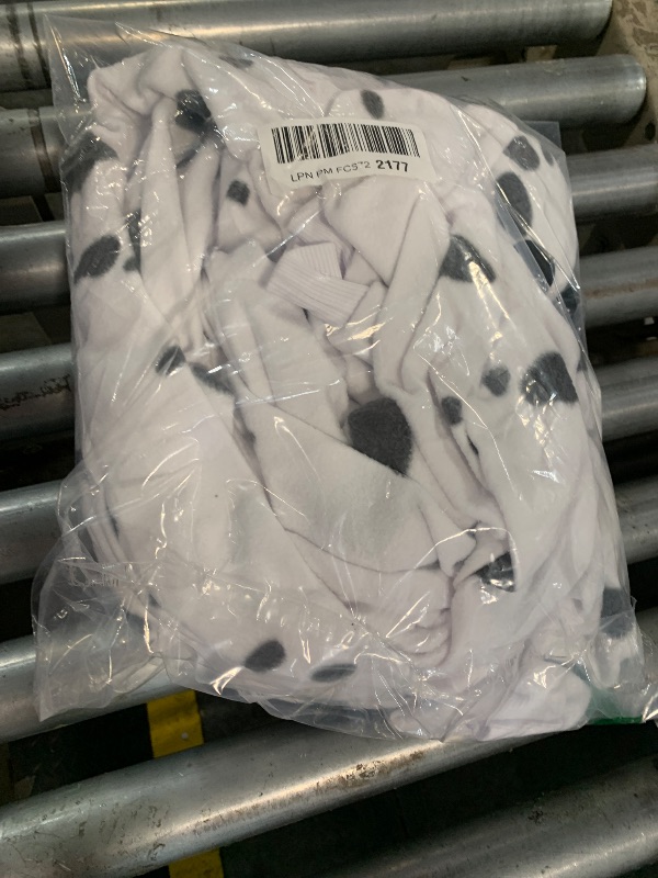 Photo 1 of ***MINOR DAMAGE*** Unisex Adult Animal Onesie One-Piece Pajamas Cosplay Costume Halloween for Women and Men (US, Alpha, Small, Regular, Regular, Spotted Dog)