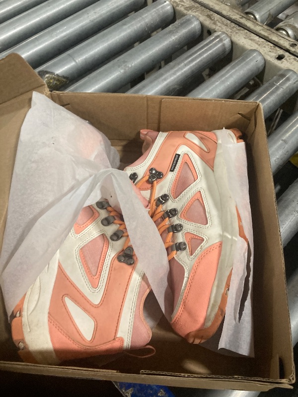 View 3 of ***VERY USED*** R CORD Kids Hiking Boots Girls Hiking Boots Girls Anti-Collision Non-slip Athletic Outdoor Trekking Boots Hiking Shoes for Kids Peach 5 Big kid ***USED***