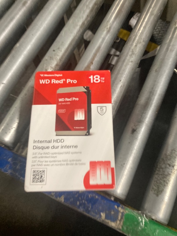 Photo 1 of **Selling for Parts**
Western Digital 18TB WD Red Pro NAS Internal Hard Drive HDD - 7200 RPM, SATA 6 Gb/s, CMR, 512 MB Cache, 3.5" - WD181KFGX