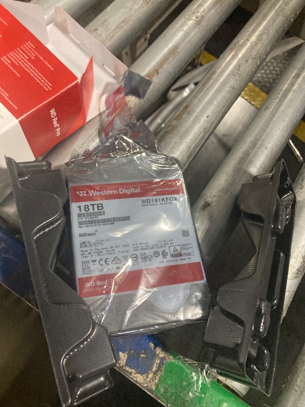 Photo 1 of **Selling for Parts**
Western Digital 18TB WD Red Pro NAS Internal Hard Drive HDD - 7200 RPM, SATA 6 Gb/s, CMR, 512 MB Cache, 3.5" - WD181KFGX